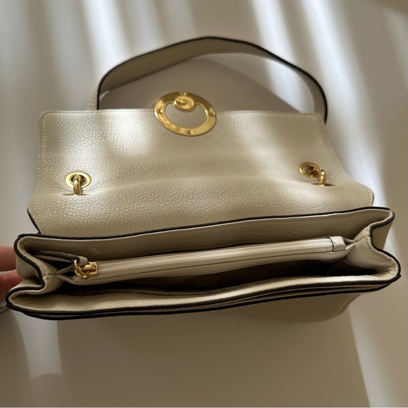 Michael Michael Kors White Pebbled Leather Shoulder Bag Purse - Picture 5 of 16